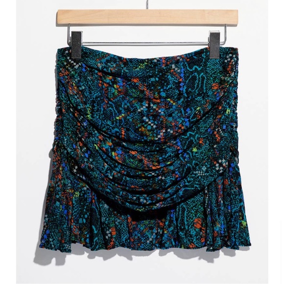 NWT Free People Saturday Sun Mini Skirt Who is She - Picture 10 of 13